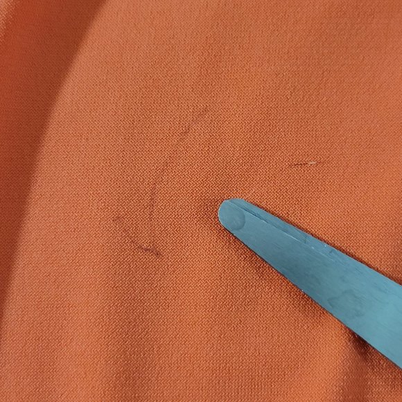 Trina Turk Shift Dress Womens 6 Orange Ruched Cap Sleeve Lined Zip Back - Picture 4 of 7